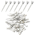 Choicbaby 40Pcs Silver Hair Clips Metal Duckbill Clip 2.2 Inch Duck Clips For Hair Single Prong Curl Hairpins With Holes Duckbill Hair Accessories For Girls Women Hair Styling Clips