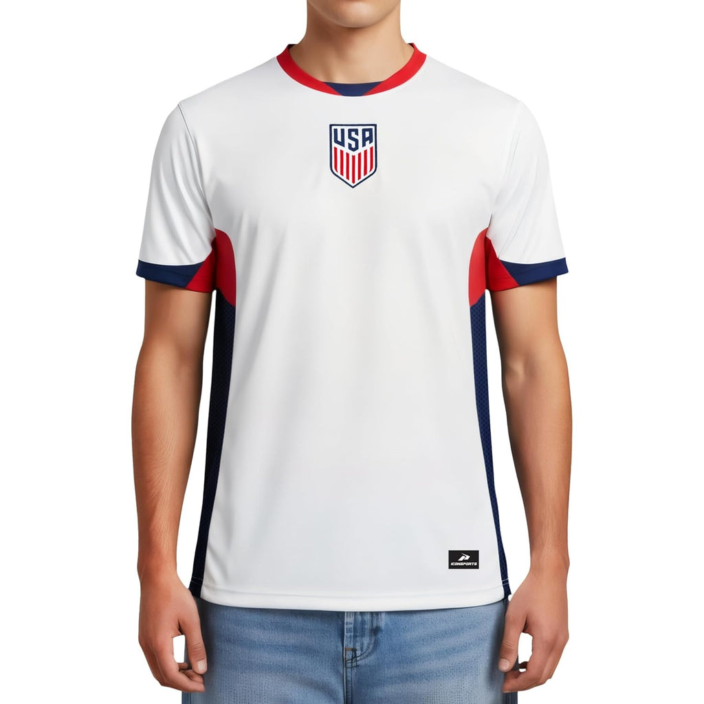 Icon Sports Officially Licensed Us Soccer Federation Game Day Shirt - Unisex Adult