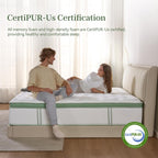 Full Size Mattress,12 Inch Hybrid Full Mattress in a Box with Memory Foam and Pocket Spring for Pressure Relief & Comfort Sleep & Zoned Support, Medium Firm,CertiPUR-US CertiPUR-US Certified