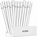 Alink 12-Pack Reusable Clear Plastic Straws, 10.5 In X 0.3 In Replacement Tumbler Straws, Bpa-Free Dishwasher-Safe Hard Straws With Brush For Stanley, Yeti, Starbucks, Owala, Mason Jars 16–32 Oz Cups