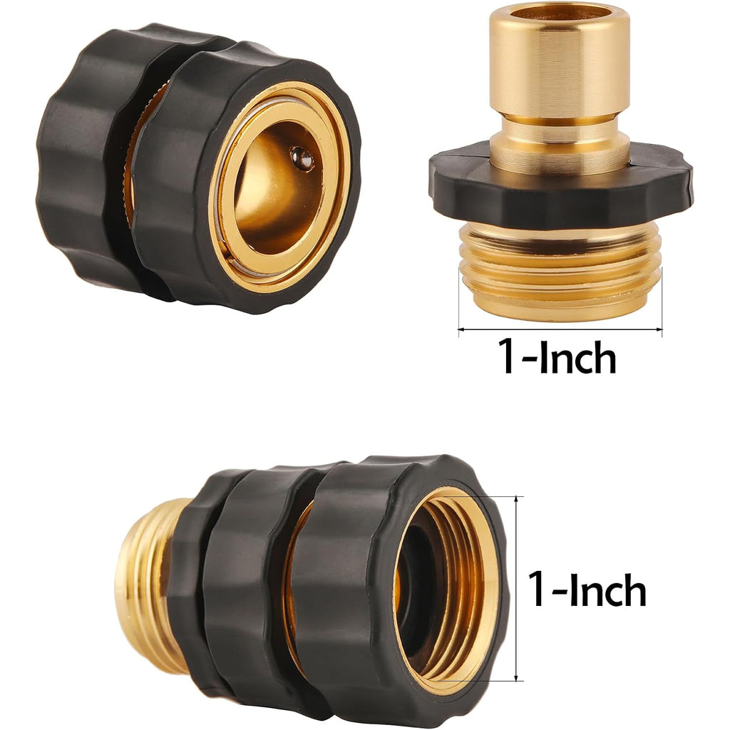 Bilal 6 Set Quick Connect Hose Fittings For Garden Hose Quick Connector | 3/4 Inch Ght Male And Female Attachment Quick Release Water Hose Adapter With Gasket