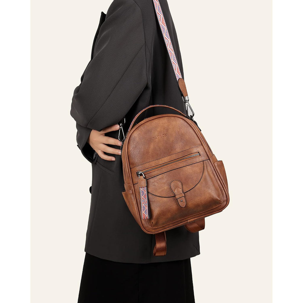 Mini Backpack Purse For Women, Designer Leather Cute Roomly Small Backpacks, Ladies Shoulder Backpack Fashion Handbag