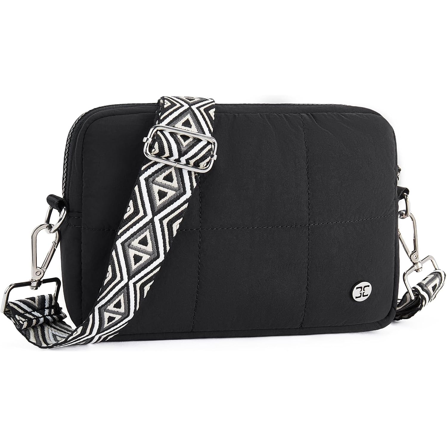 Telena Crossbody Bags For Women Cross Body Purse With Guitar Strap Lightweight Puffer Shoulder Bag For Travel