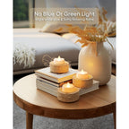 Led Candles, Tea Lights Candles Battery Operated Bulk, 24-Pack Long-Lasting 200 Hours Flameless Tealight Candles, Realistic Tea Lights For Halloween Christmas Wedding, 1.5'' D X 1.25'' H