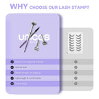 Unicos 2-In-1 Lower Lash Stamp, Bottem Lash Stamp With Ultra-Fine Eyeliner Pen, Natural Eyelash Stamp, Easy To Use, Long-Lasting, Waterproof, Smudge-Proof