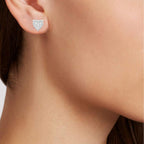 Natalia Drake 1/4 Cttw Heart Shaped Diamond Jewelry Earrings for Women or Womens Necklace in 925 Sterling Silver