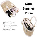 Trendy Women’S Straw Bucket Bag Straw Crossbody Bags For Women Summer Beach Clutch Travel Top-Handle Shoulder Purse 2026