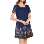 Joligal Summer Dresses For Women Casual Short Sleeve Sundress Scoop Neck Beach T Shirt Dress With Pockets 2026