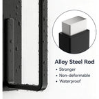 Heavy-Duty Magnetic Paper Towel Holder Fits Jumbo Rolls, Black, Suitable For Kitchens, Rvs, Washing Machines, Bbq Carts