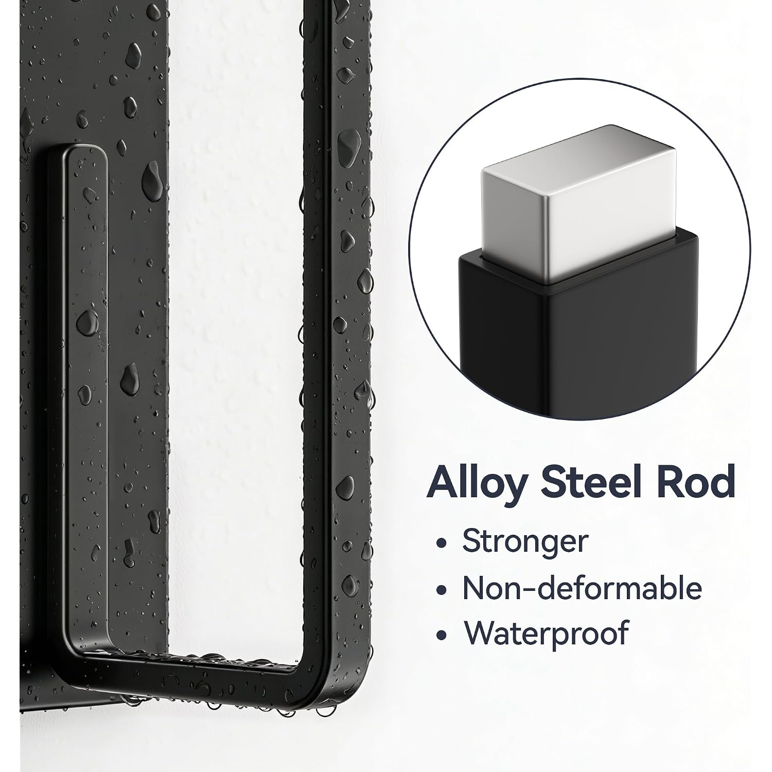 Heavy-Duty Magnetic Paper Towel Holder Fits Jumbo Rolls, Black, Suitable For Kitchens, Rvs, Washing Machines, Bbq Carts