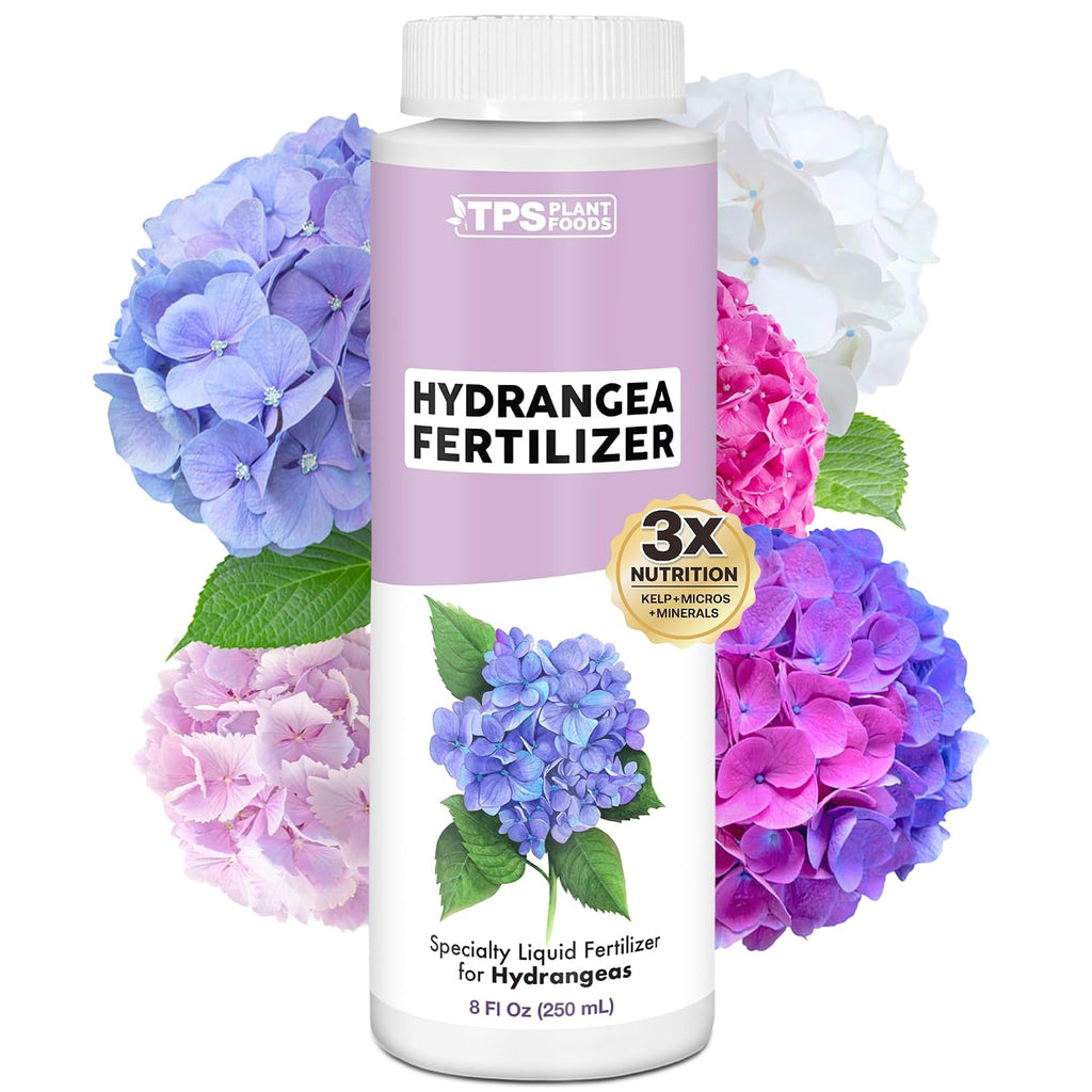 Hydrangea Fertilizer – Liquid Plant Food For Bigger Blooms, Rich Flower Color & Stronger Root Development, 8 Oz