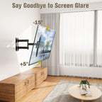 Mounting Dream Tv Wall Mount Swivel And Tilt For Most 26-55 Inch Tv, Tv Mount Perfect Center Design, Full Motion Tv Mount Bracket With Articulation, Up To Vesa 400X400Mm, 60 Lbs, Md2377
