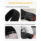 Chaoren Stretch Belt Men 2 Pack - 1 3/8" Braided Golf Belts For Men - Casual Elastic For Pants And Jeans