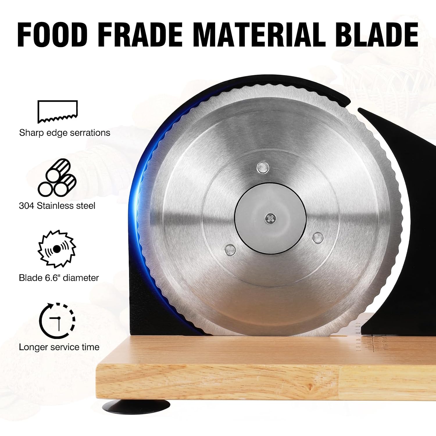 Manual Bread Slicer Adjustable Thickness For Homemade Sourdough | Hand Crank Bread Cutter With Scale & Stable Suction Cups & Wood Base For Even Slicing Perfect Baking Gift For Home Bakers