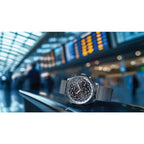 Citizen Men'S Sport Luxury Eco-Drive Chronograph Watch, 12/24 Hour Time, Date, 100 Meters Water Resistant, Stainless Steel