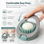 Egg Slicer For Boiled Eggs Strawberry Cutter With Stainless Steel Wire （Green）