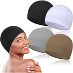 4-Piece Soft Chemo Headwear Set - Lightweight Sleeping Caps For Women With Hair Loss