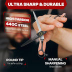 Professional Thinning Shears, High-End Japanese 440C Stainless Steel Hair Cutting Scissors With Sharp Edge Blades, 6.8 Inch Hair Cutting Shears, Right Hand Hair Scissors For Salon, Home, Pet
