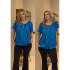 IN'VOLAND Plus Size Tops for Women Short Sleeve Shirts Dressy Casual Tunics to Wear with Leggings Beach Vacation Clothes