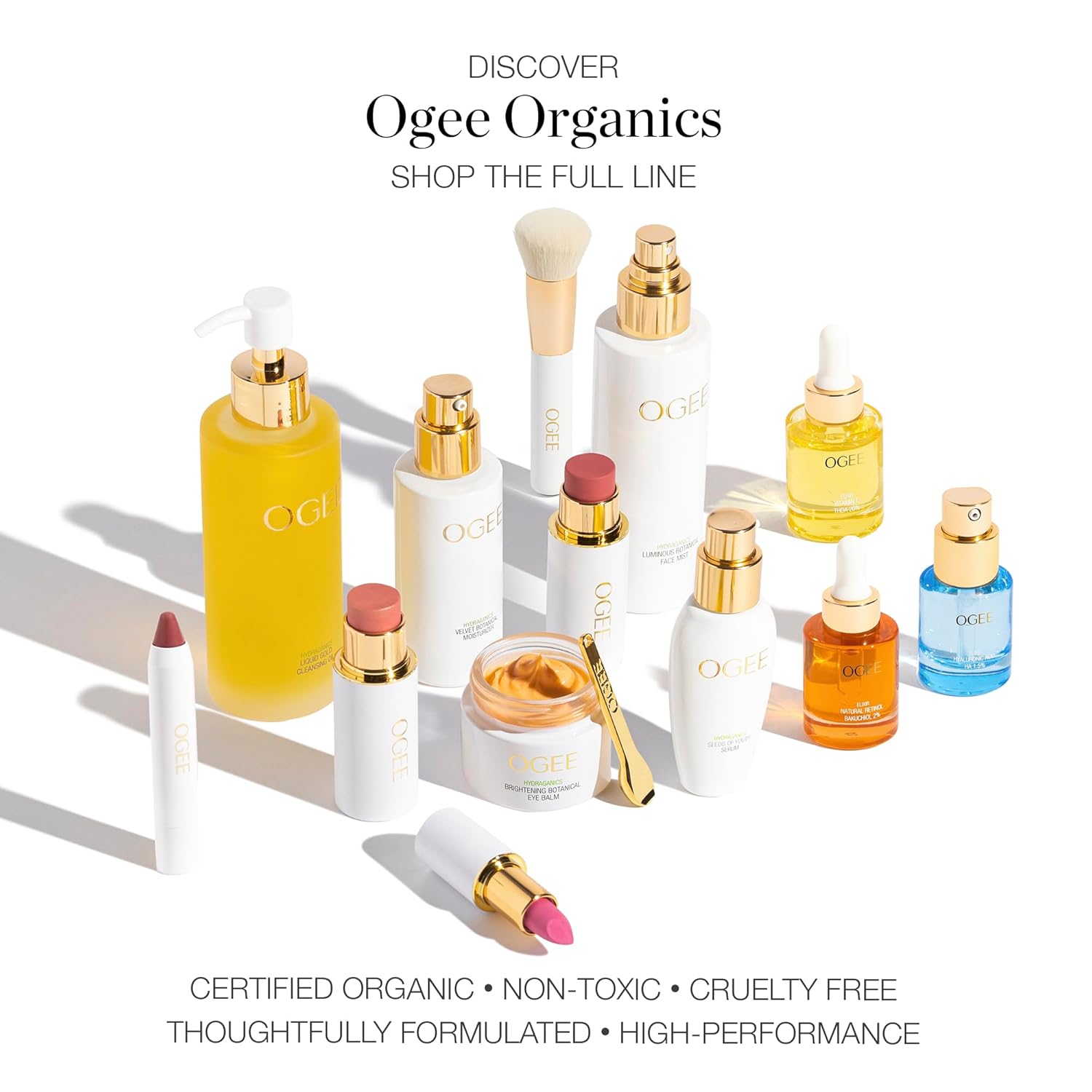 Ogee Sculpted Complexion Foundation Stick (Poplar 0.10C Fair, White-Pink Undertones) Full Coverage Foundation Makeup - Instantly Balance & Even Complexion - 70% Organic Ingredients