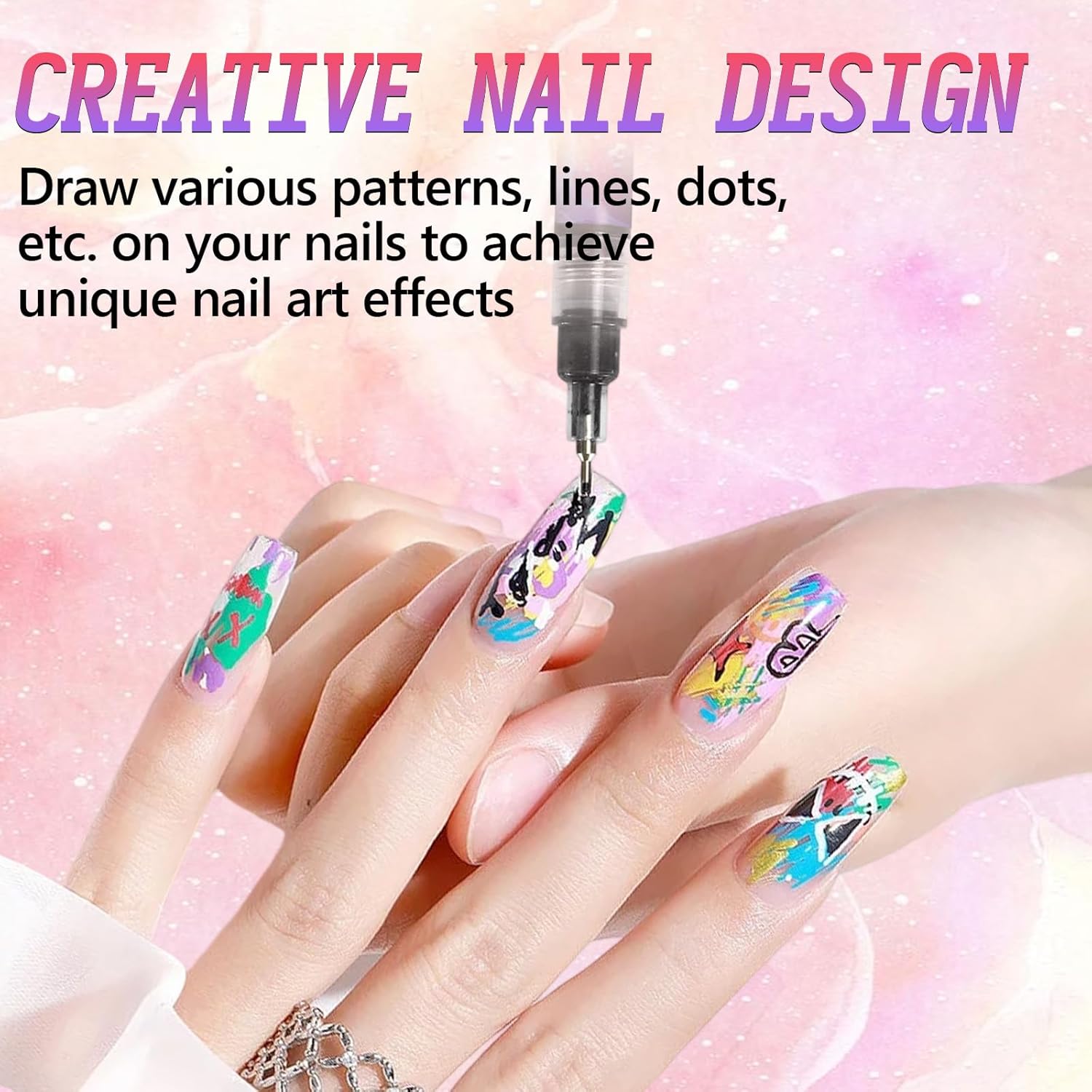 12 Colors Nail Art Pens Set,Nail Art Markers for Gel Nails,2025 DIY Nail Art Marker Drawing Painting Liner Pen,0.5 MM Nail Polish Pens Set,Nail Doodle Pens,Quickly Dry Nail Art DIY Decoration