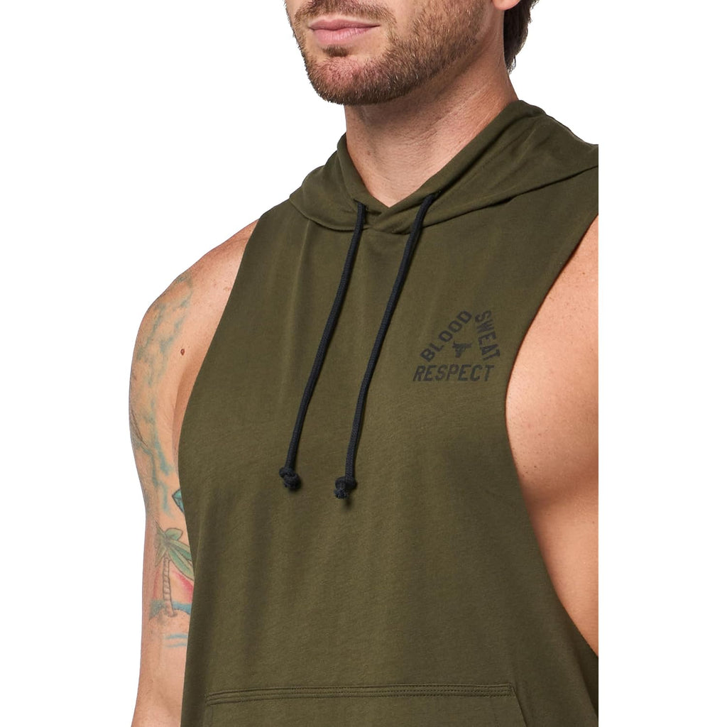 Under Armour Men'S Project Rock Payoff Sleeveless Hoodie