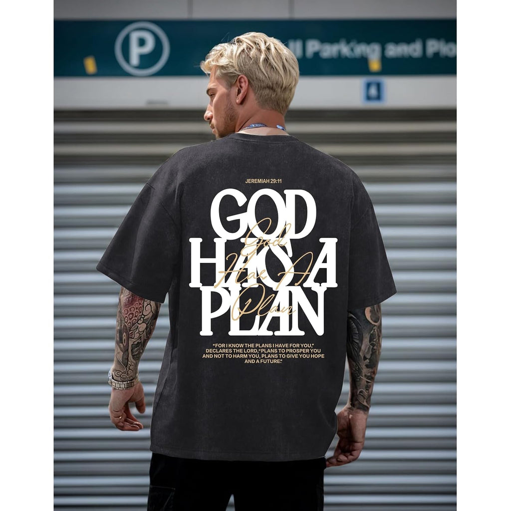 Christian Shirts For Men God Religious Jesus Faith Inspirational Bible Verse Tshirt Oversized Acid Wash Graphic Tees
