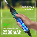 Battery Powered Sprayer 2 Gallon, Powerful Electric Weed Sprayer Pump | Garden Sprayer With Usb Rechargeable Handle, 5 Mist Nozzles, Retractable Wand, Adjustable Strap For Lawn, Yard