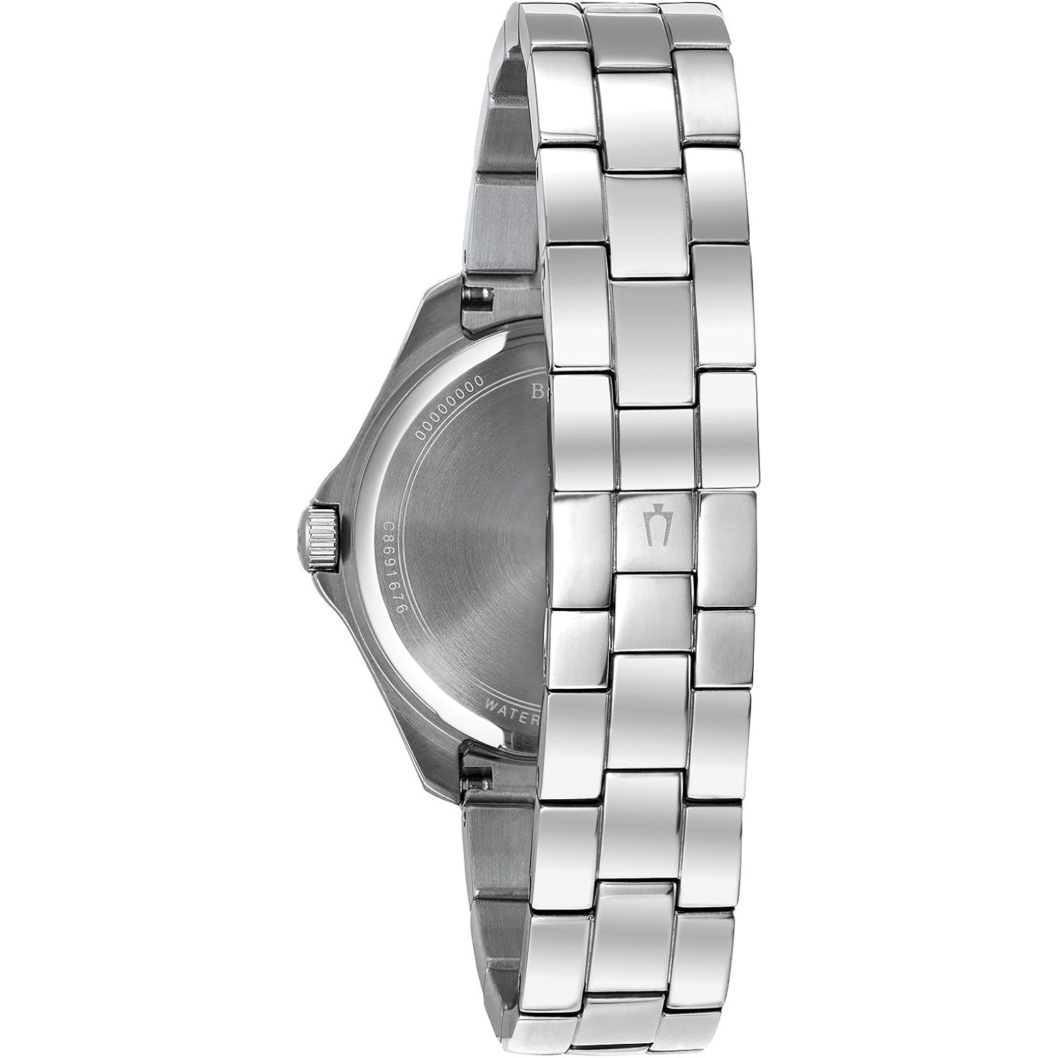 Bulova Ladies' Classic Crystal Stainless Steel 2-Hand Quartz Watch, Pave Dial Style: 96L236