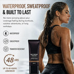 Body Coverage Perfector Waterproof Leg & Body Makeup Foundation (Natural) | Full Coverage Tattoo Cover Up Concealer, Long Lasting Sweatproof & Transfer Resistant Body Makeup For Legs, Face, 1Oz