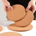 Cork Trivet, 4 Pack High Density Thick Cork Coasters Set For Hot Dishes, 8 Inch Heat Resistant Multifunctional Corks Trivets For Hot Dishes, Hot Pads For Kitchen, Table, Countertops
