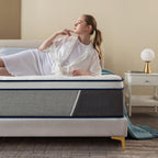 Full Mattress, 12 Inch Full Size Mattresses | Medium Firm - Cooling Gel Memory Foam & Zoned Pocket Coils For Pressure Relief, Spinal Alignment & Extra Lumbar Support | Motion Isolation |