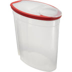 Rubbermaid Flex And Seal Cereal Keeper, 1.5 Gallon, Bpa-Free, Clear With Red Lid, Airtight