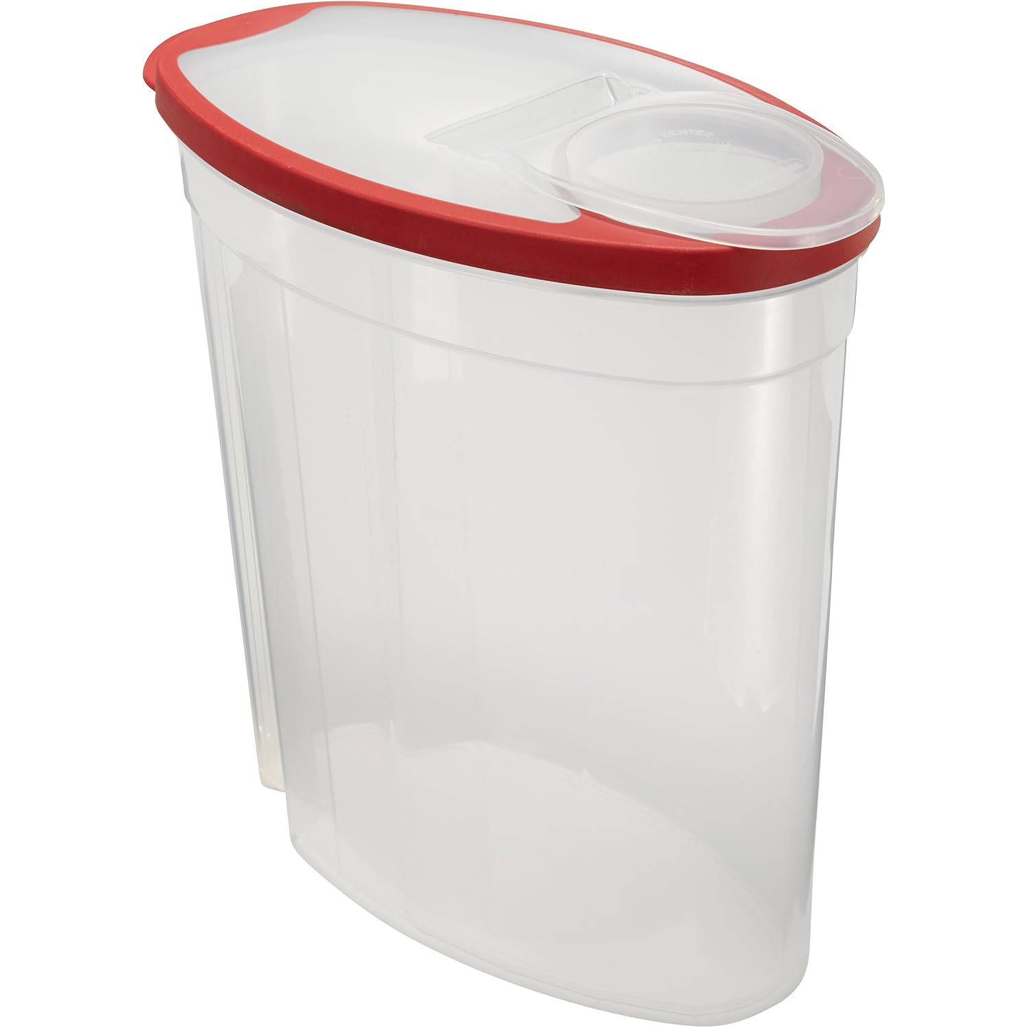 Rubbermaid Flex And Seal Cereal Keeper, 1.5 Gallon, Bpa-Free, Clear With Red Lid, Airtight