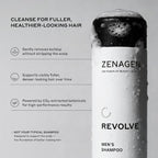 Zenagen Revolve Men'S Thickening Shampoo | Supports Appearance Of Fuller, Healthier-Looking Hair, Developed For Fine & Visibly Thinning Hair, Plant-Based, Color-Safe, 5-Minute Treatment