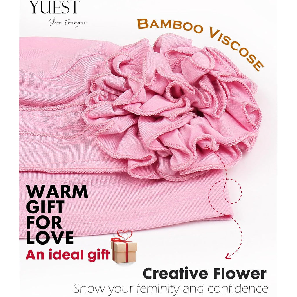 Chemo Headear for Women Soft Cancer Headwear Pink