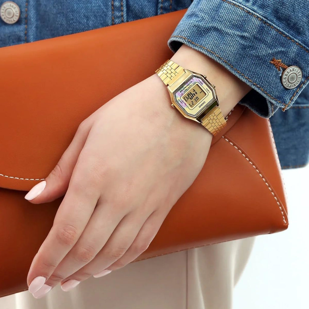 Casio Digital 4549526178559, Gold, 33.5×28.6×8.6Mm, Bracelet