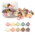 100Pcs Colorful Mini Flower Hair Clips, Tebiekoy Small Hair Clips Mini Claw Clips Cute Jaw Clips Hair Pins Hair Barrettes Hair Accessories For Women Teens