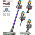 Cordless Vacuum Cleaner, 650W 55Kpa 75Min Powerful Vacuum Cleaners For Home, Self-Standing Stick Vacuum Cordless Rechargeable/ Anti-Tangle/Oled Screen/1.8L Cup For Home Pet Hair/Carpet/Hardwood Floor