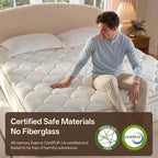 King Size Mattress, 12 Inch King Mattress Cooling Hybrid, Gel Memory Foam & Pocket Coils, Medium Firm, Motion Isolation, Pressure Relief, Certipur-Us (King, Medium Firm)