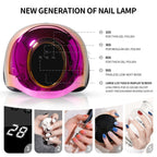 MIRAGE LAYON Professional UV Light for Gel Nails - 63 LED Beads with Auto Sensor & 4 Timer Settings, High-Power LED/UV Lamp for Fast Curing, Salon & Home Gel Polish Dryer