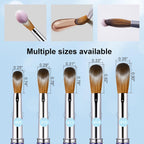 Acrylic Nail Brush - Size 12, 100% Pure Kolinsky Sable 3D Art Nail Brush & Application Tool - Gradient Blue Handle