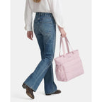 Nishel Travel Puffy Tote Bag For Women, Ultra-Lightweight Large Tote Purse For Office Day And A Short Weekend Getaway