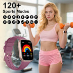 Smart Watch for Women with Bluetooth Call/Answer,1.75" Fitness Watch with Pedometer Heart Rate Sleep Monitor Step Counter Calorie 120+Sport Modes Smartwatch for Android iOS