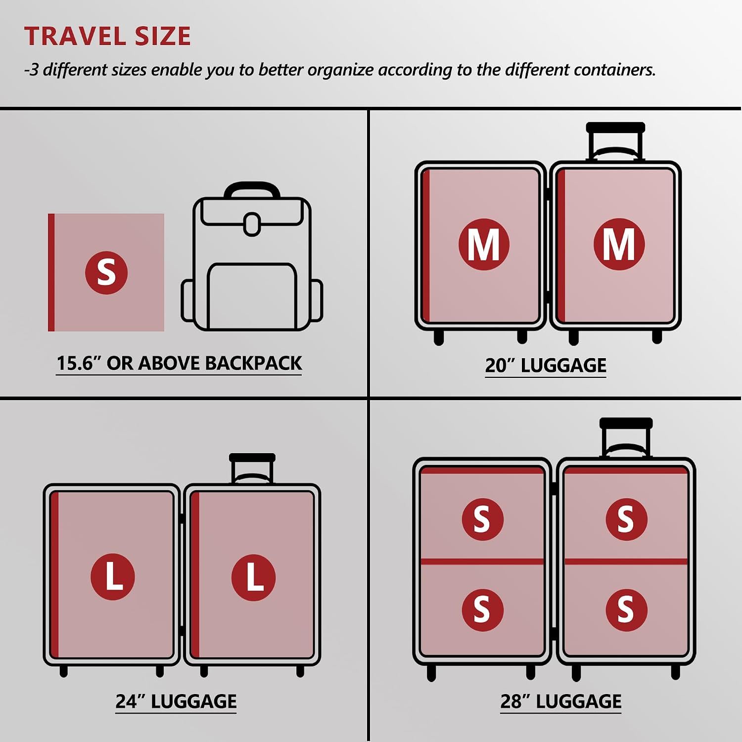 Travel Vacuum Bags For Clothing With Rechargeable Electric Pump, Compression Packing Cubes Organizer Storage For Luggage Suitcase, Space Saver Seal Bags For Vacation Cruise, 18 Combo