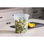 Cambro Food Storage Containers With Lids (Bpa-Free) - 4 Quart - Food Grade Buckets With Lids (2 Pack) - For Dough Proofing And Brining (Translucent)