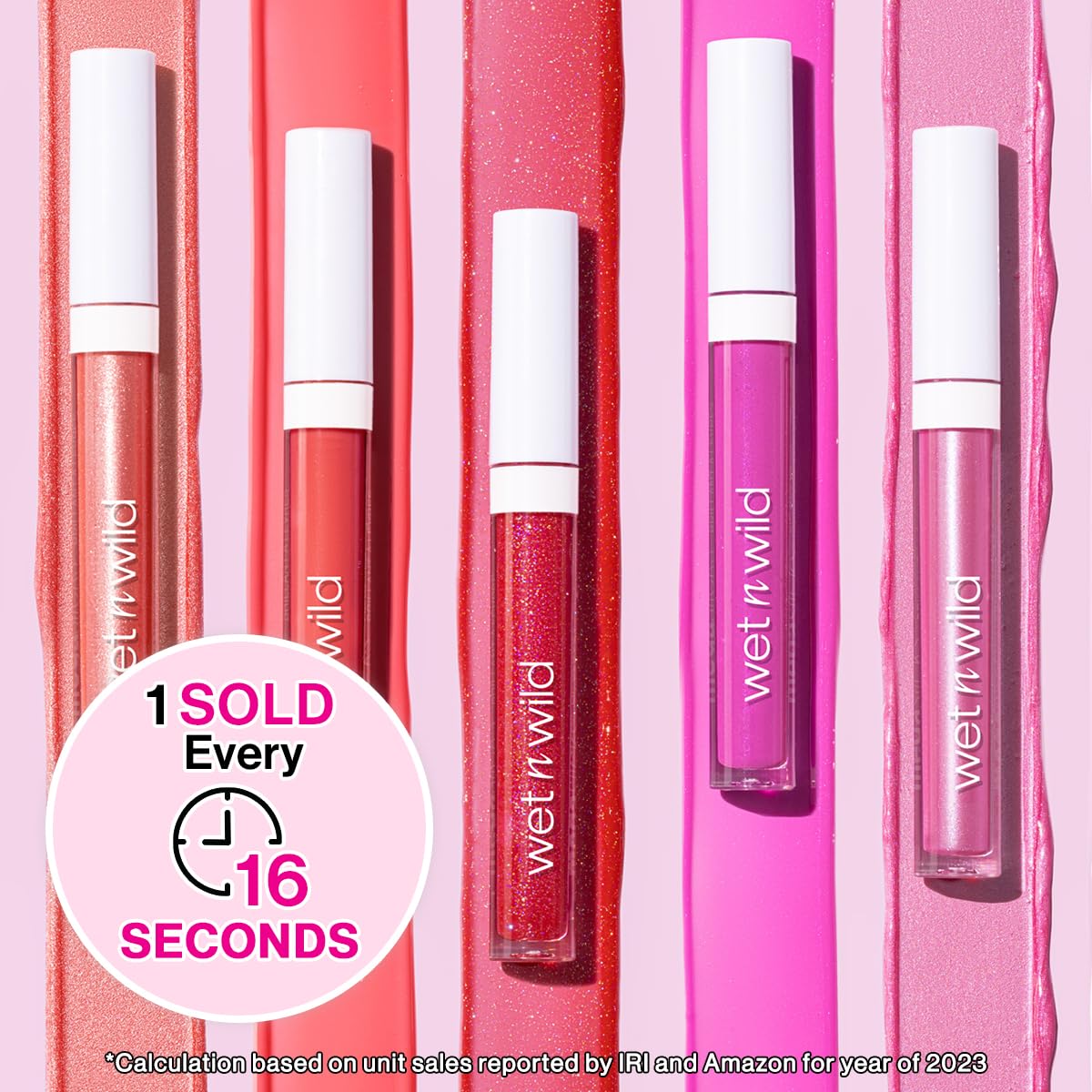 wet n wild MegaSlicks Lip Gloss, Ultra-Glossy, Vitamin-E Enriched, Ultra-Gloss High Shine Moisturizing, Cruelty-Free & Vegan - Rasp-berry Voice
