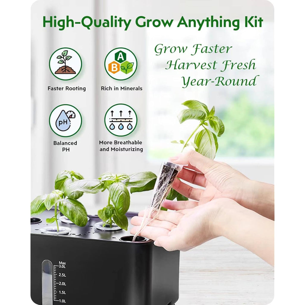 166Pcs Hydroponics Pods Kit Compatible With Aerogarden | 40 Sponges, 40 Baskets, 40 Domes, 40 Pod Labels, 600Ml A&B Nutrients, Tweezer, Grow Anything Supplies For Most Brands