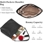 befen Genuine Leather Hobo Bags Purses for Women, Women's Shoulder bag Handbags Crossbody Bag with 2 Shoulder Straps