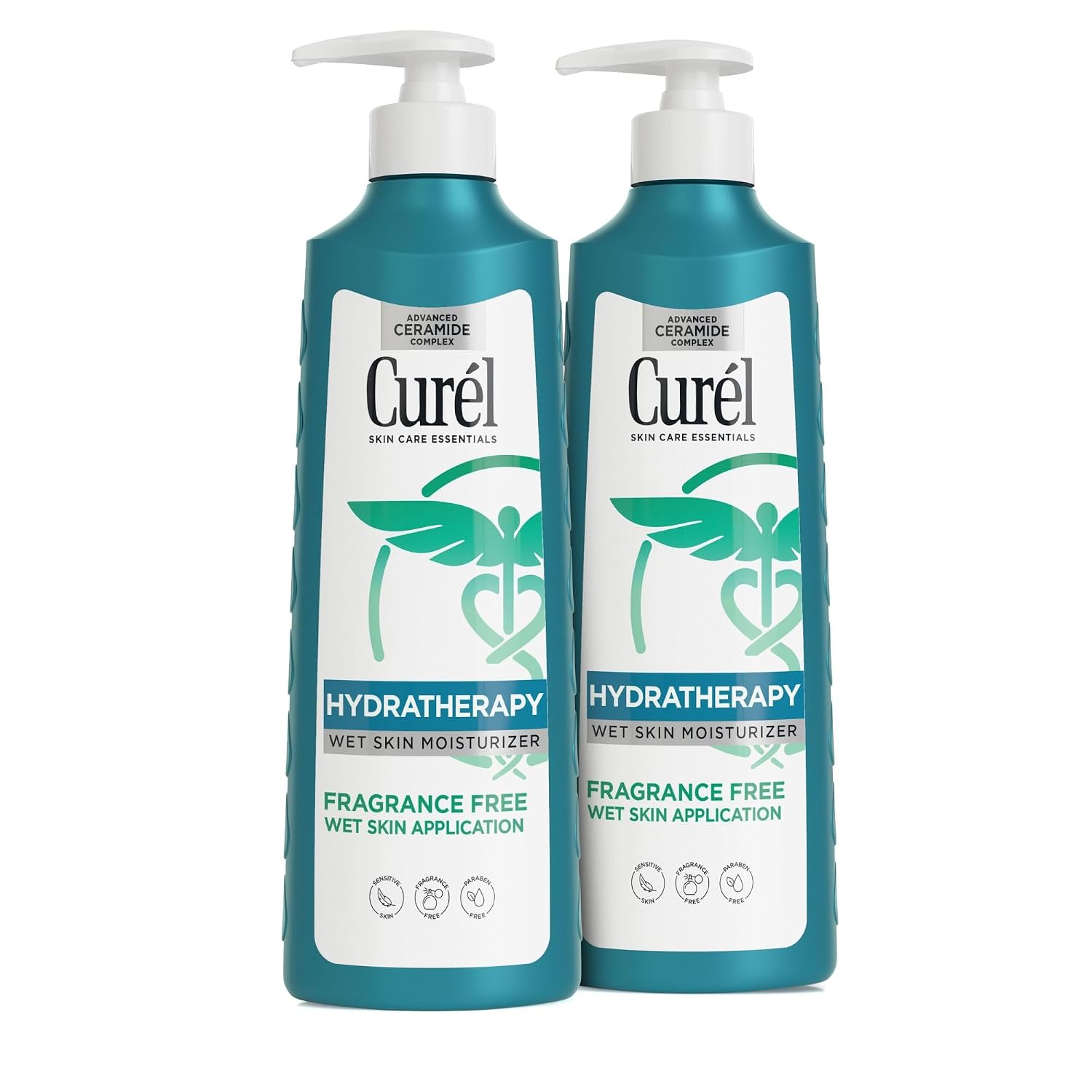 Curel Fragrance Free Itch Defense In Shower Lotion For Sensitive And Dry Skin, Hydra Therapy Body Lotion With Vitamin E, Fast-Absorbing Ceramide Moisturizer, Body Care, 12 Oz (Pack Of 2)